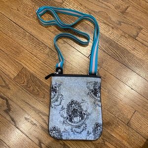 Juicy Couture Heather Gray Crossbody Velour purse